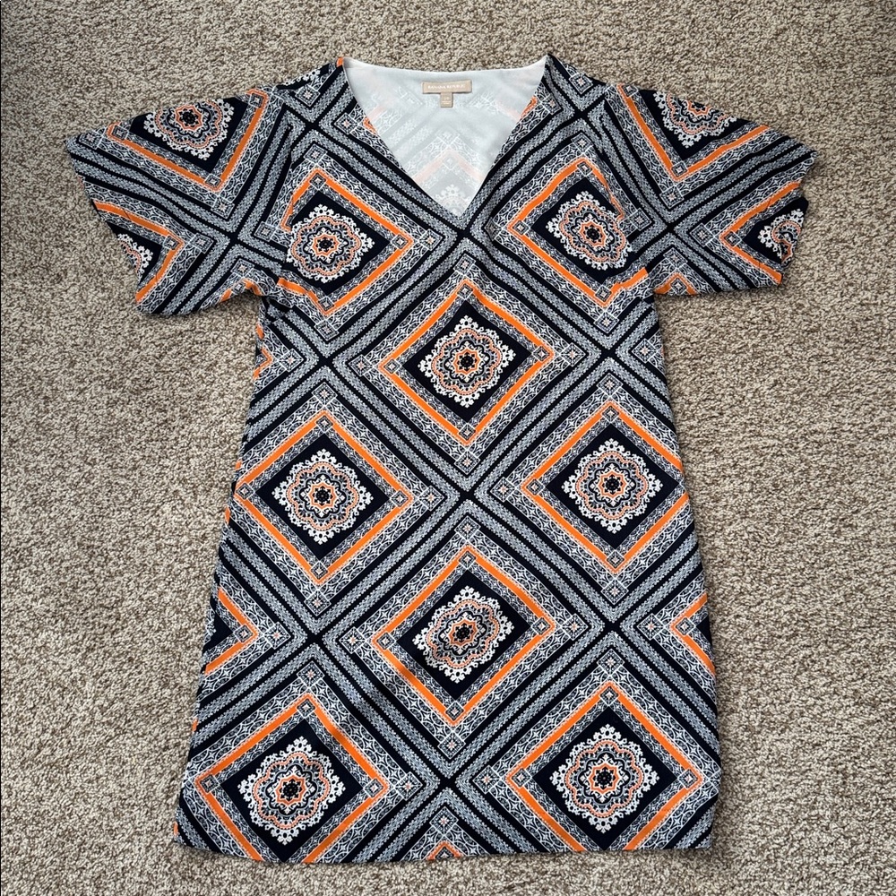 Banana Republic Navy & Orange Dress.  *NEW ✨ size: 10
